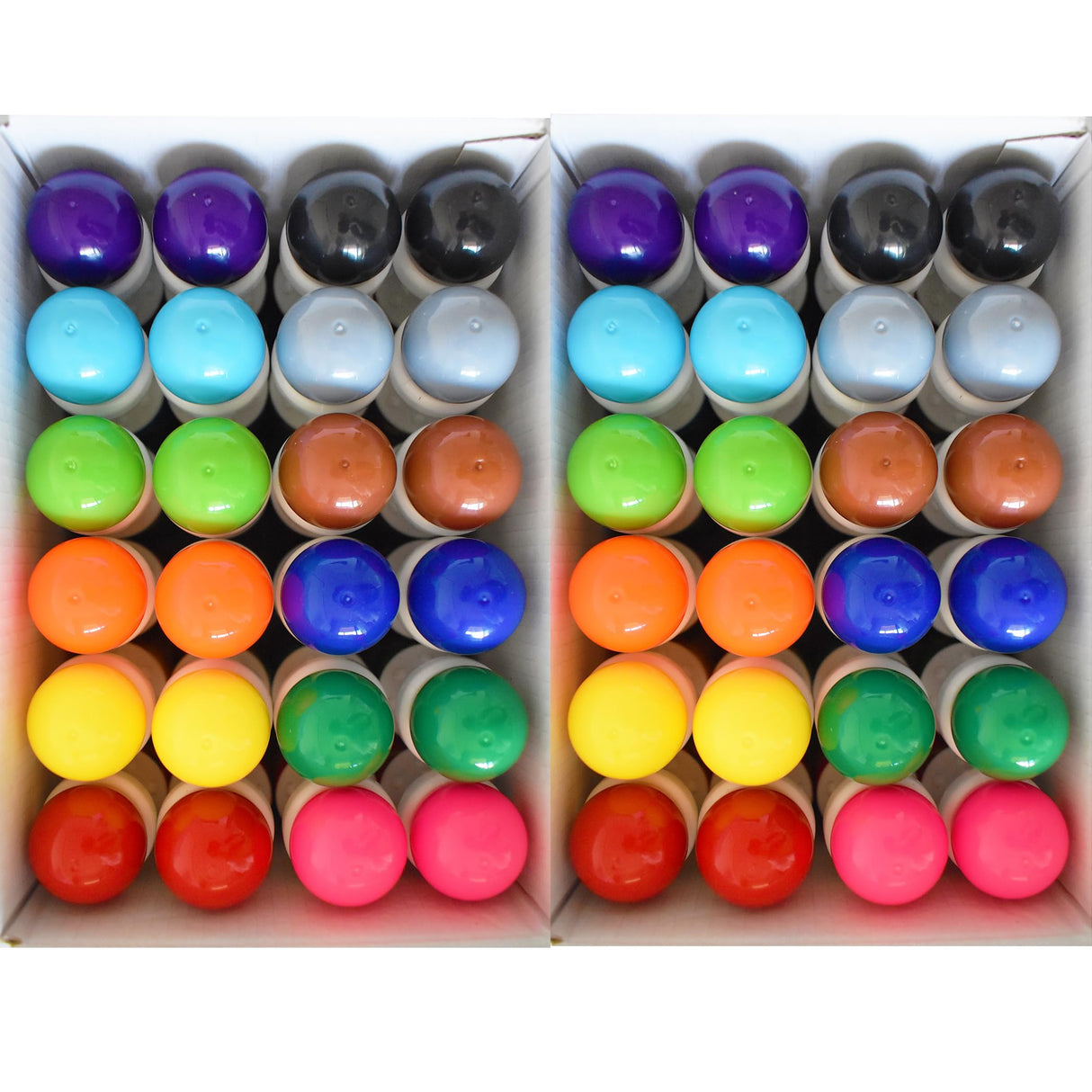 Yuanhe Bingo Daubers Dot Markers - Panit Dotters Dabbers Bulk Mixed Colors Set of 48 Pack-12Colors Yuanhe
