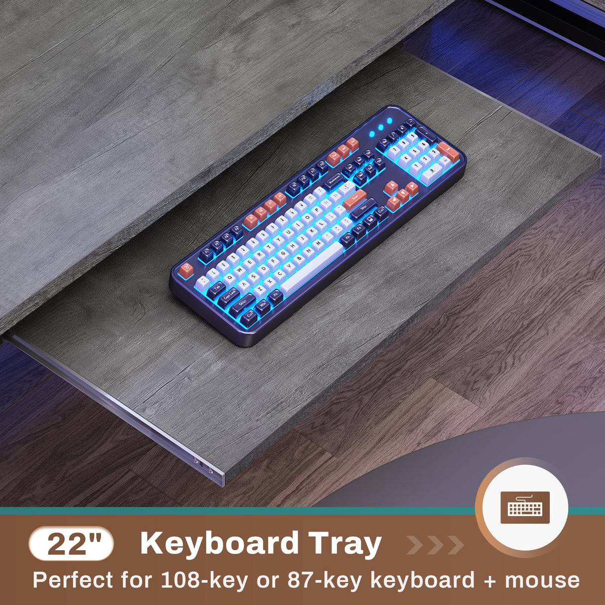 SEDETA L Shaped Gaming Desk with Hutch, 57.5” Reversible Home Office Desk with Power Outlet and Pegboard, Gaming Computer Desk with Keyboard Tray and LED Lights and Storage, Grey SEDETA