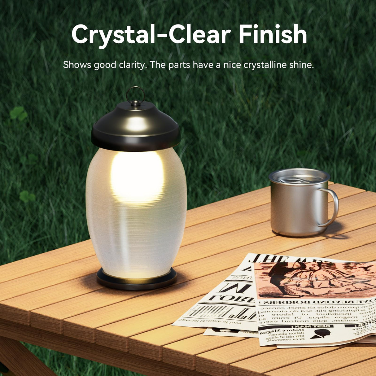 Creality Hyper PC Filament for 3D Printing, 3D Printer Filament with High Heat Resistance, Crystal-Clear, Easy to Print, Less Warping Creality