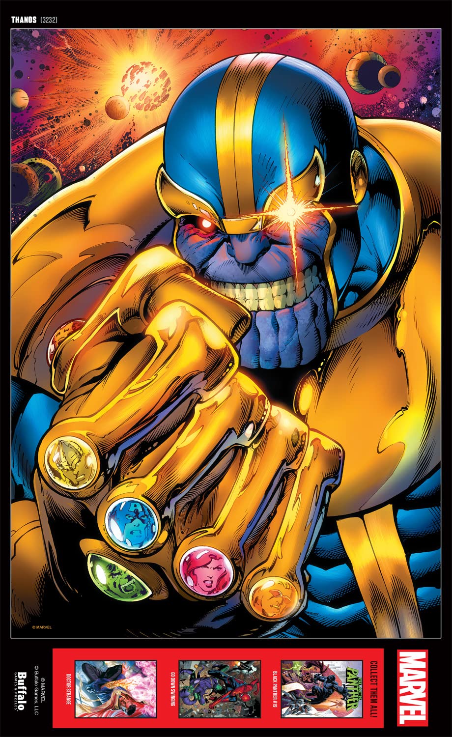 Buffalo Games - Marvel - Thanos - 500 Piece Jigsaw Puzzle for Adults -Challenging Puzzle Perfect for Game Nights - Finished Size is 21.25 x 15.00 Buffalo Games