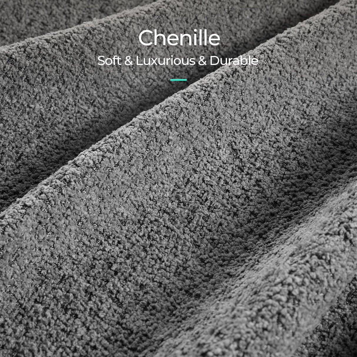 LINSY Accent Chair Ottoman Set: Chenille Barrel Chair with Foot Rest, Mid-Century Modern Small Reading Chair Upholstered Armchair with Footrest for Living Room Bedroom Study Room Office LINSY