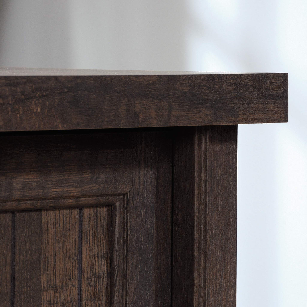 Sauder Costa Executive Desk, W 65.118 X D 29.528 X H 30.00, Coffee Oak finish Sauder