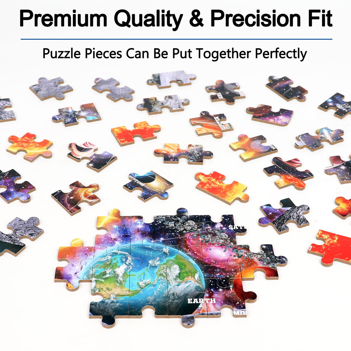 LELEMON Puzzles for Kids Ages 4-6, Space Puzzle 60 Piece Puzzles for Kids in a Metal Box, Educational Kids Puzzles Jigsaw Puzzles Childrens Puzzle Games Puzzle Toys for Girls and Boys LELEMON