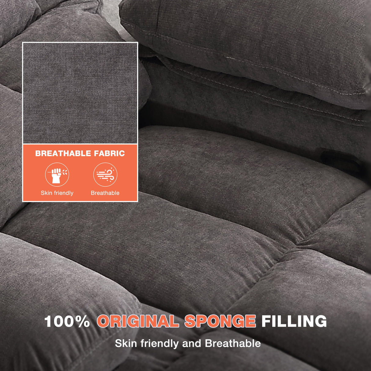 Massage Swivel Recliner Chair with Vibration Massage and Lumbar Heating for Adults,Oversized Rocker Recliner Single Sofa with Side Pocket,Two Cup Holders and USB Charge Port for Living Room MAHOMICO