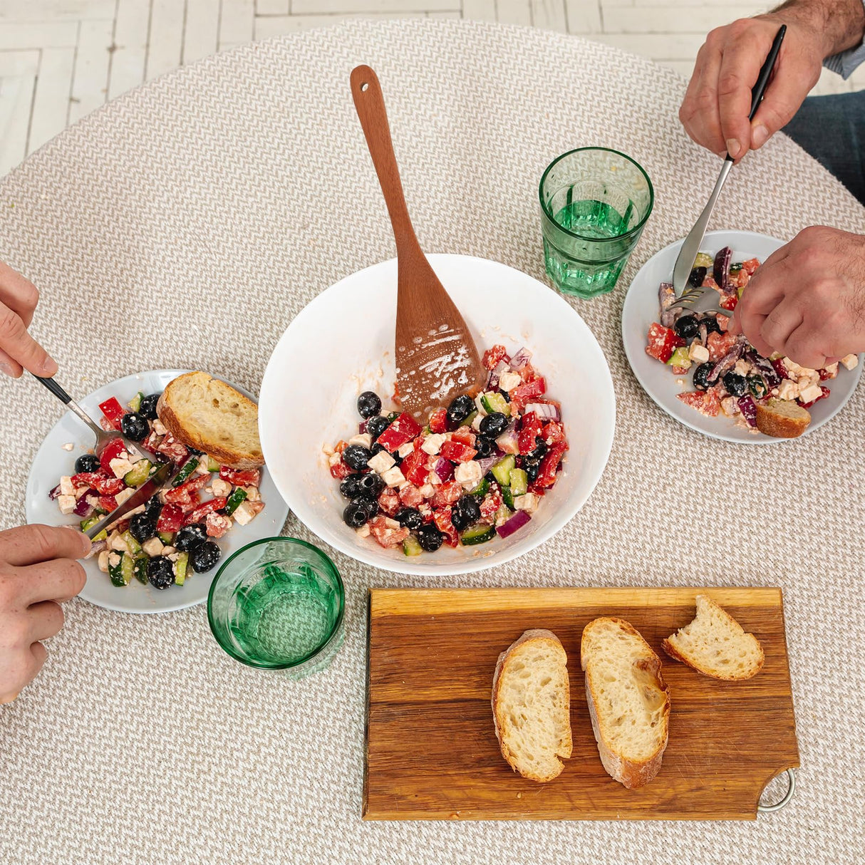 Wooden Spatula for Cooking 12.8 Inches Flat Wooden Spatula for Non Stick Cookware Long Handle Flat Frying Spatula Natural Wooden Cooking Utensils Kitchen Spatulas, 2PCS Mozeat Lens