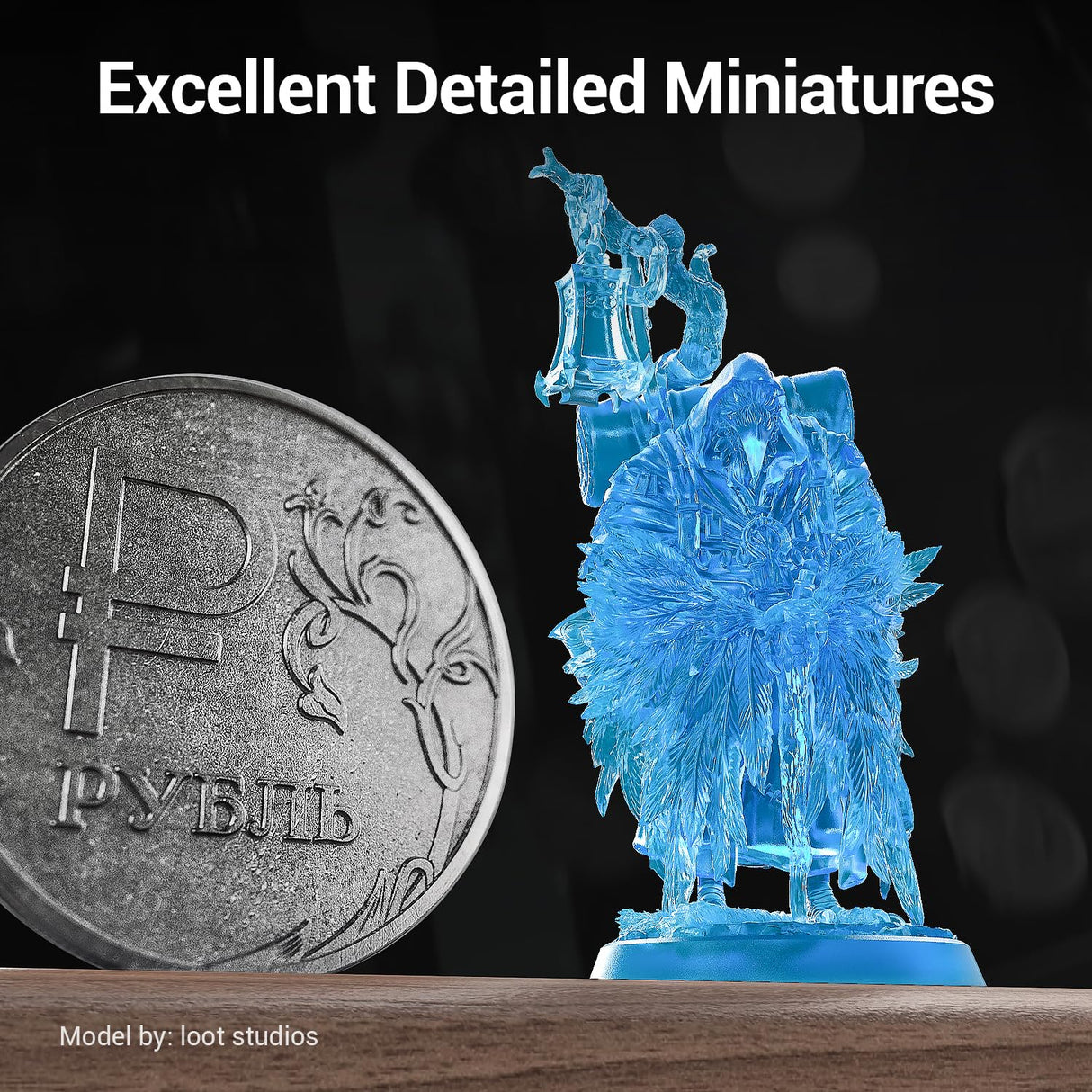 UNIFORMATION Water Washable Resin Easy to Clean Fast UV Curing 3D Printer Resin Photopolymer Low Viscosity Rapid 3D Resin Liquid with High Precision Suit for SLA/LCD/DLP Printing Clear Blue 1KG Uniformation