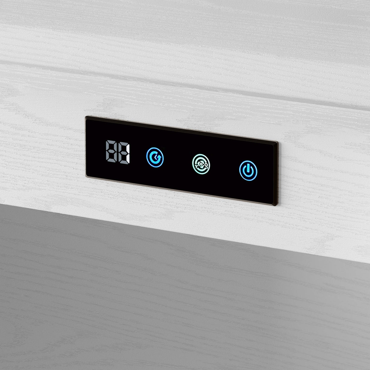 XM-ICE Tilt Out Trash Cabinet with Quick Installation and Deodorising Function, Wooden Trash Kichen Cabinet Holds Up to 2x13 Gallons Bins, Freestanding Trash Cabinet, White XM-ICE