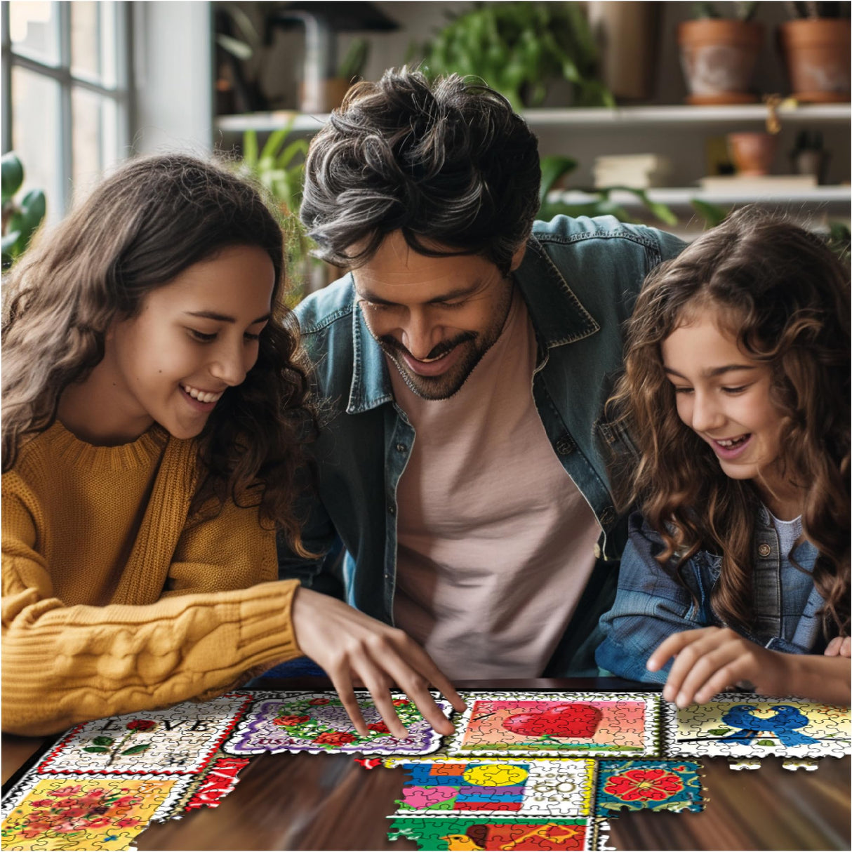 White Mountain Puzzles Love Stamps 1000 Piece Jigsaw Puzzle White Mountain