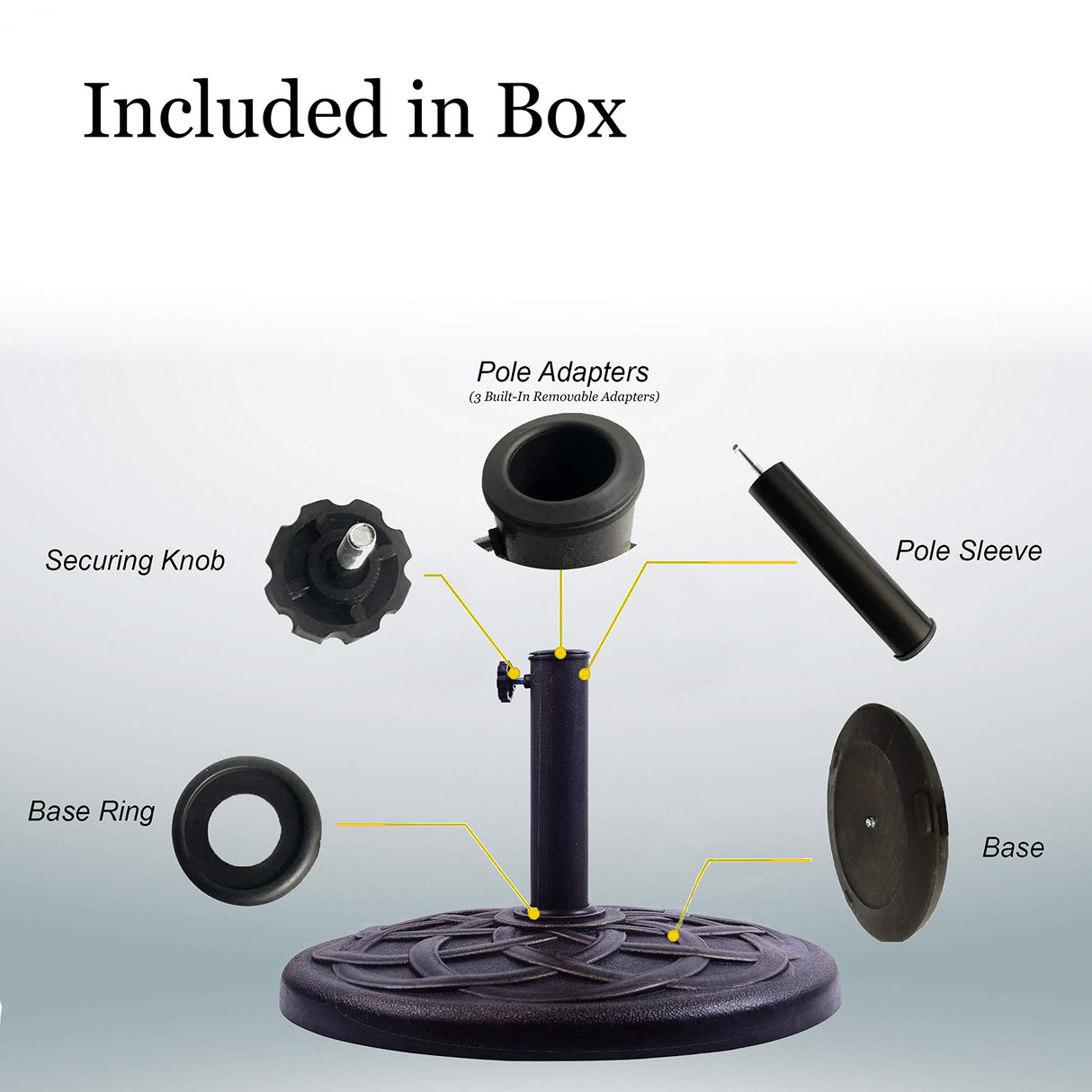 BACKYARD EXPRESSIONS PATIO · HOME · GARDEN 911554 21 Pound Umbrella Base, Bronze BACKYARD EXPRESSIONS PATIO · HOME · GARDEN