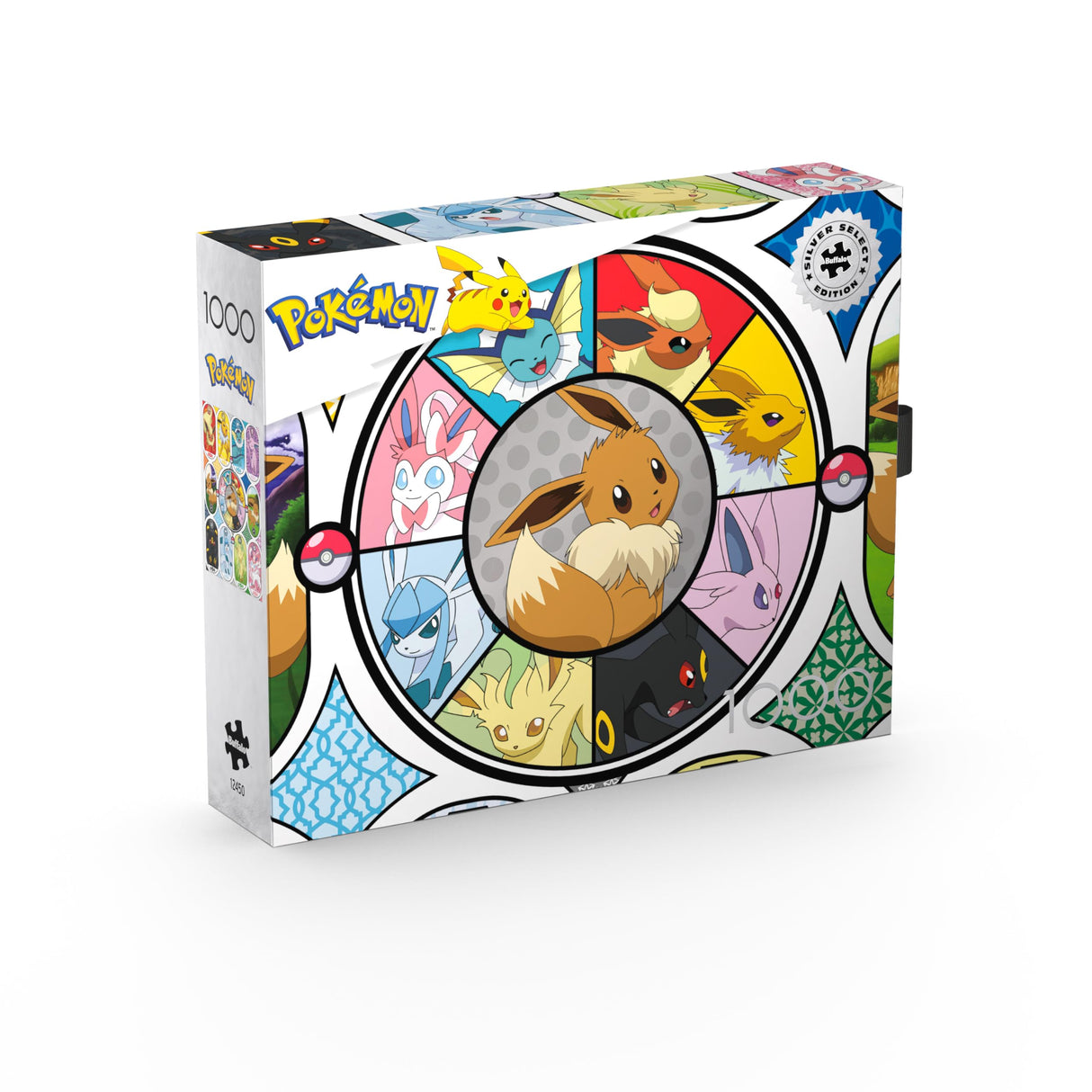 Buffalo Games - Silver Select - Pokemon- Windows of Eevee - 1000 Piece Jigsaw Puzzle for Adults -Challenging Puzzle Perfect for Game Nights - Finished Size is 26.75 x 19.75 Buffalo Games