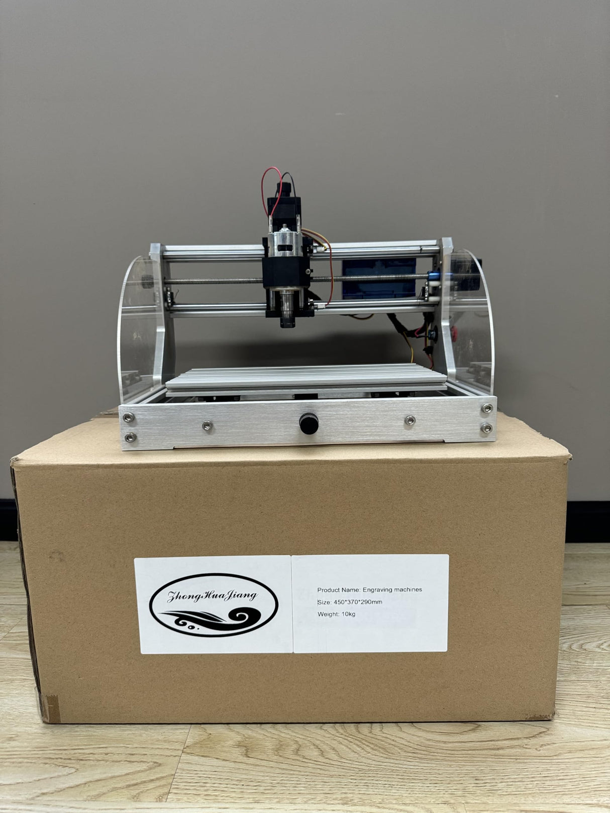 3018 Pro CNC Router Machine Engraving Machines All-aluminum Frame PCB PVC Wood Carving XYZ Working Area 300 x 180 x 45mm with Z Probe, Limit Switches, Offline controller, GRBL control, Emergency Stop Zhong Hua Jiang