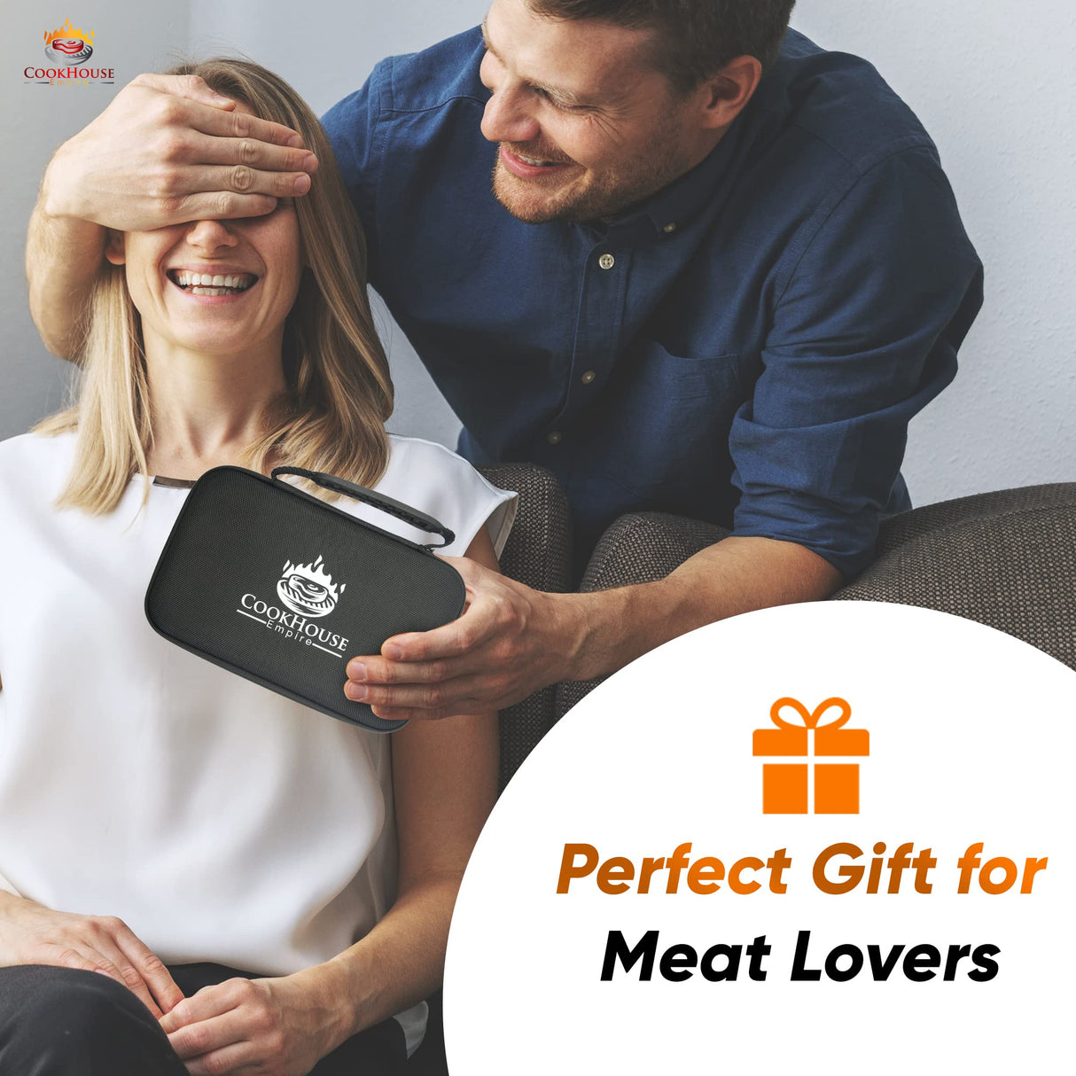 Meat Injectors for Smoking - Stainless Steel Marinade Injector Kit with Case and Window for BBQ, Grilling - 3 Syringe Needles for Injection of Flavor, Sauce - Food Injector for Turkey, Beef, Brisket CookHouse Empire