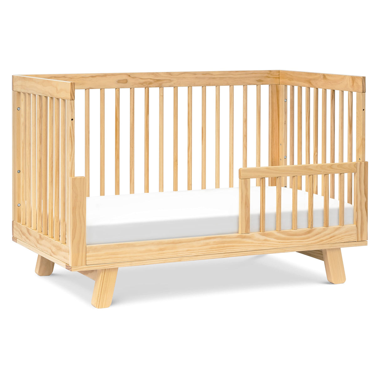 Babyletto Hudson 3-in-1 Convertible Baby Crib with Toddler Bed & Daybed Conversion - Easy to Assemble - GREENGUARD Gold Certified w/ 4 Adjustable Mattress Heights - Natural babyletto