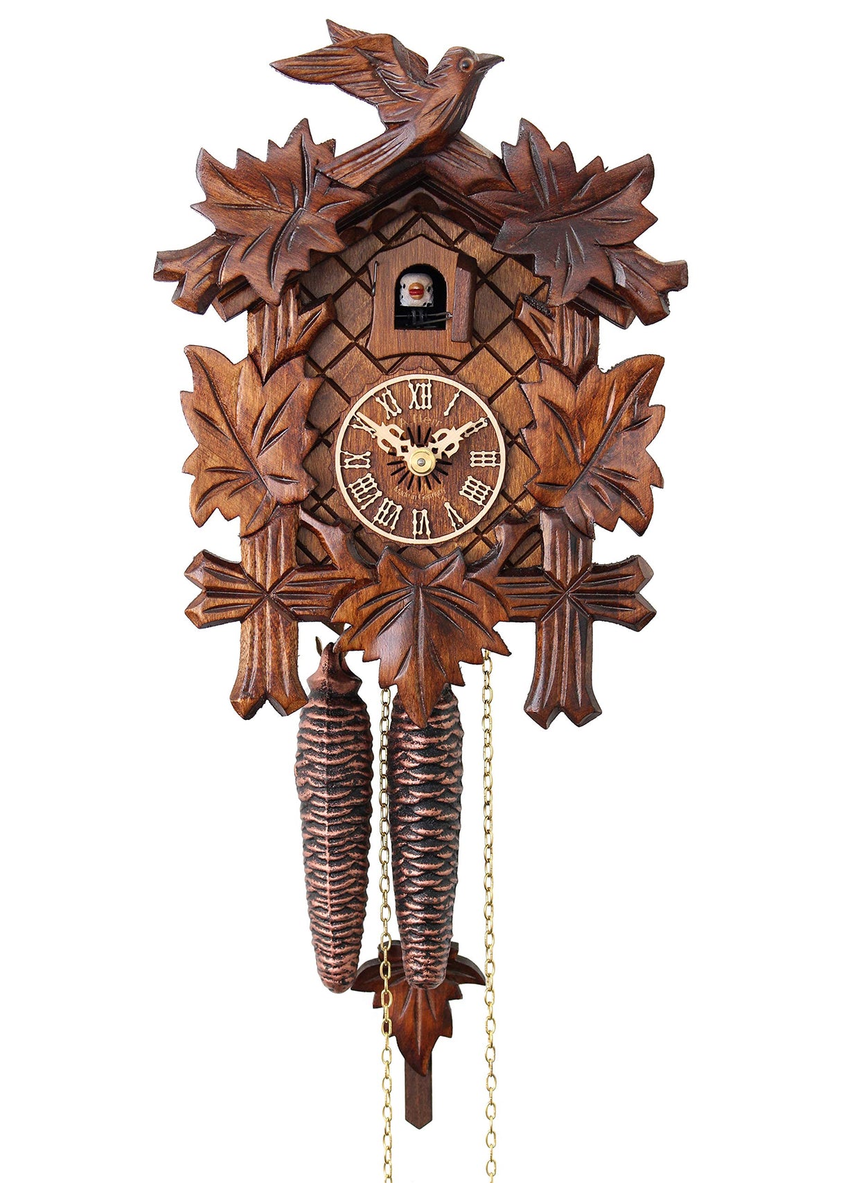 HerrZeit by Adolf Herr Cuckoo Clock - The Traditional Vine Leaves AH 80/1 HerrZeit by Adolf Herr