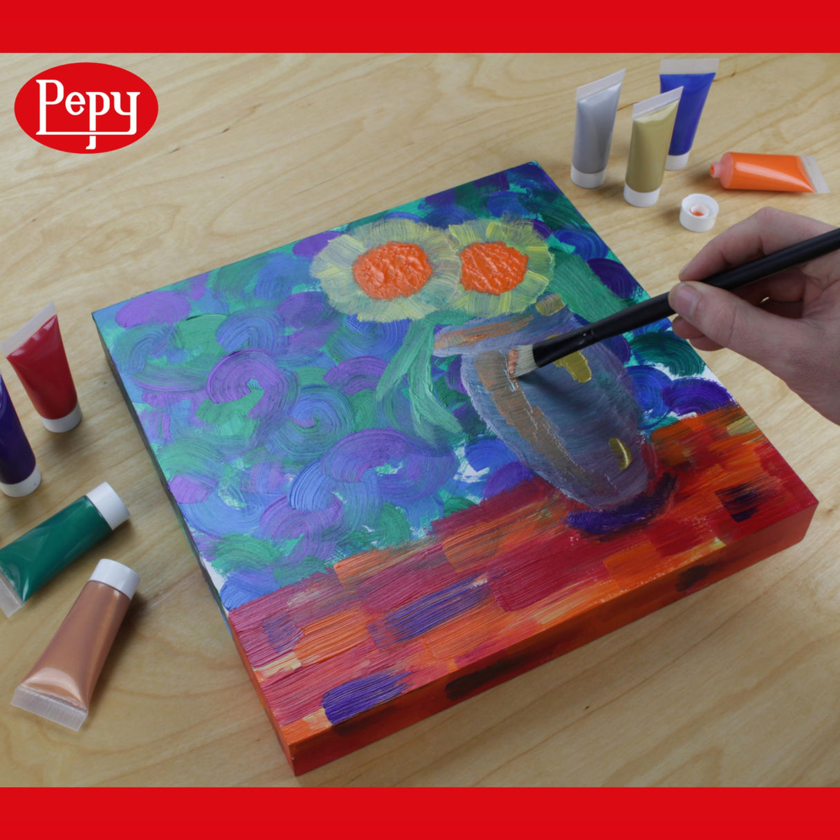 Pepy 12" x 16" Birch Wood Panels; Gallery Depth 1-1/2" Deep Cradle Artist Panel (Pack of 2) Pepy