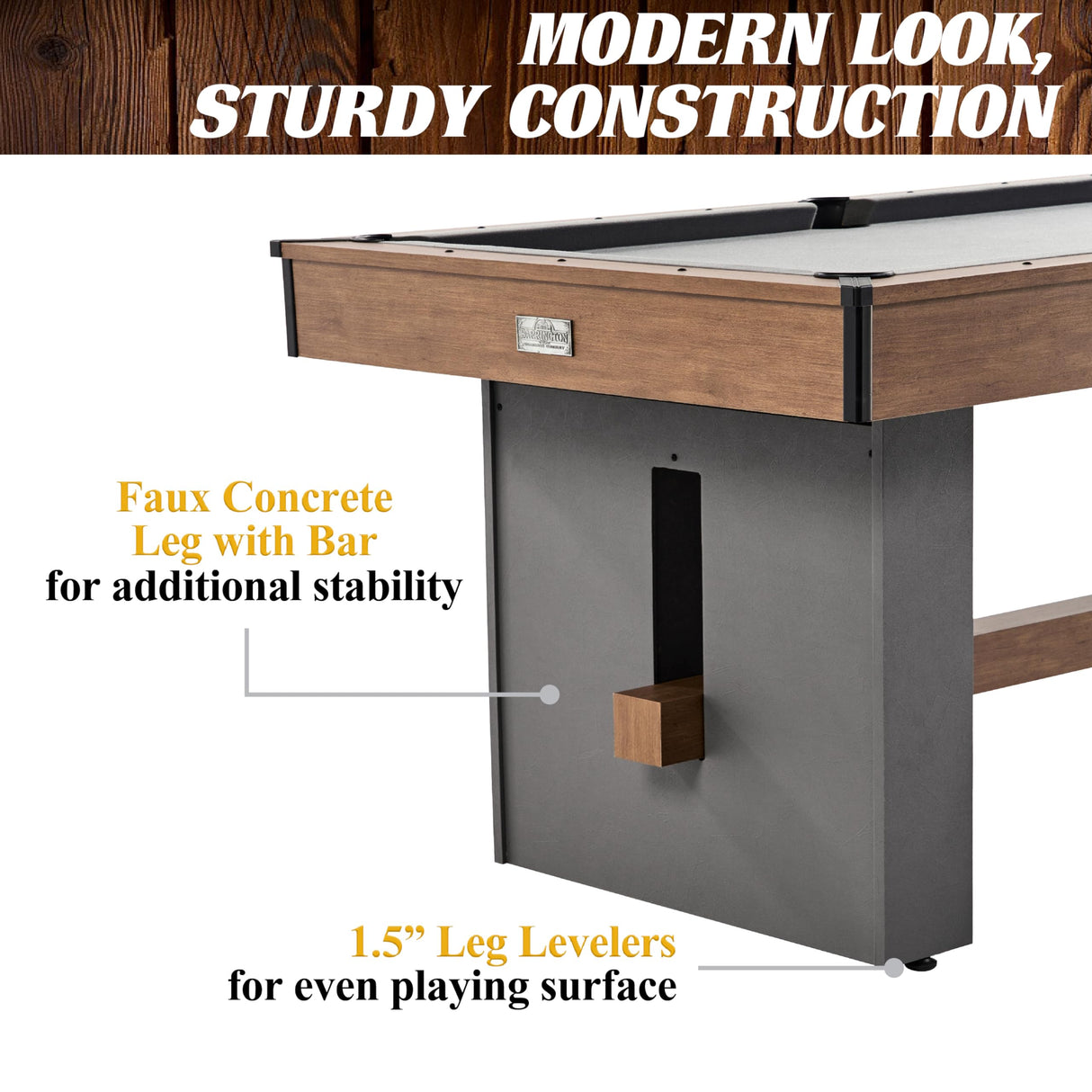 Barrington Billiards 5.5' Urban Drop Pocket Table with Pool Ball and Cue Stick Set, Perfect for Game Rooms Barrington Billiards