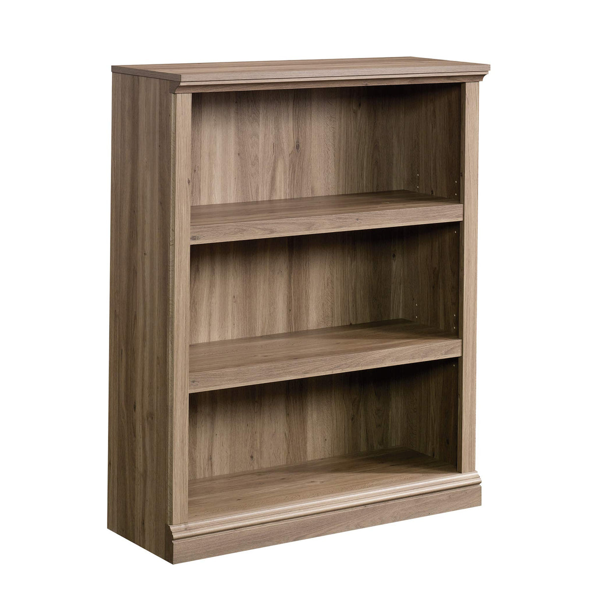 Sauder Miscellaneous Storage 3-Shelf Bookcase/ Book shelf, Salt Oak finish Sauder