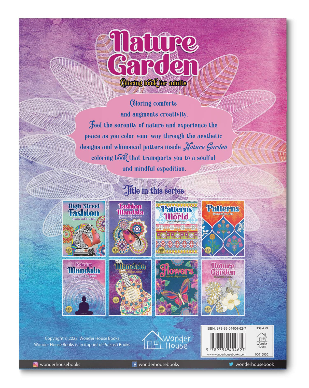 Nature Garden: Coloring Book For Adults WoodArtSupply