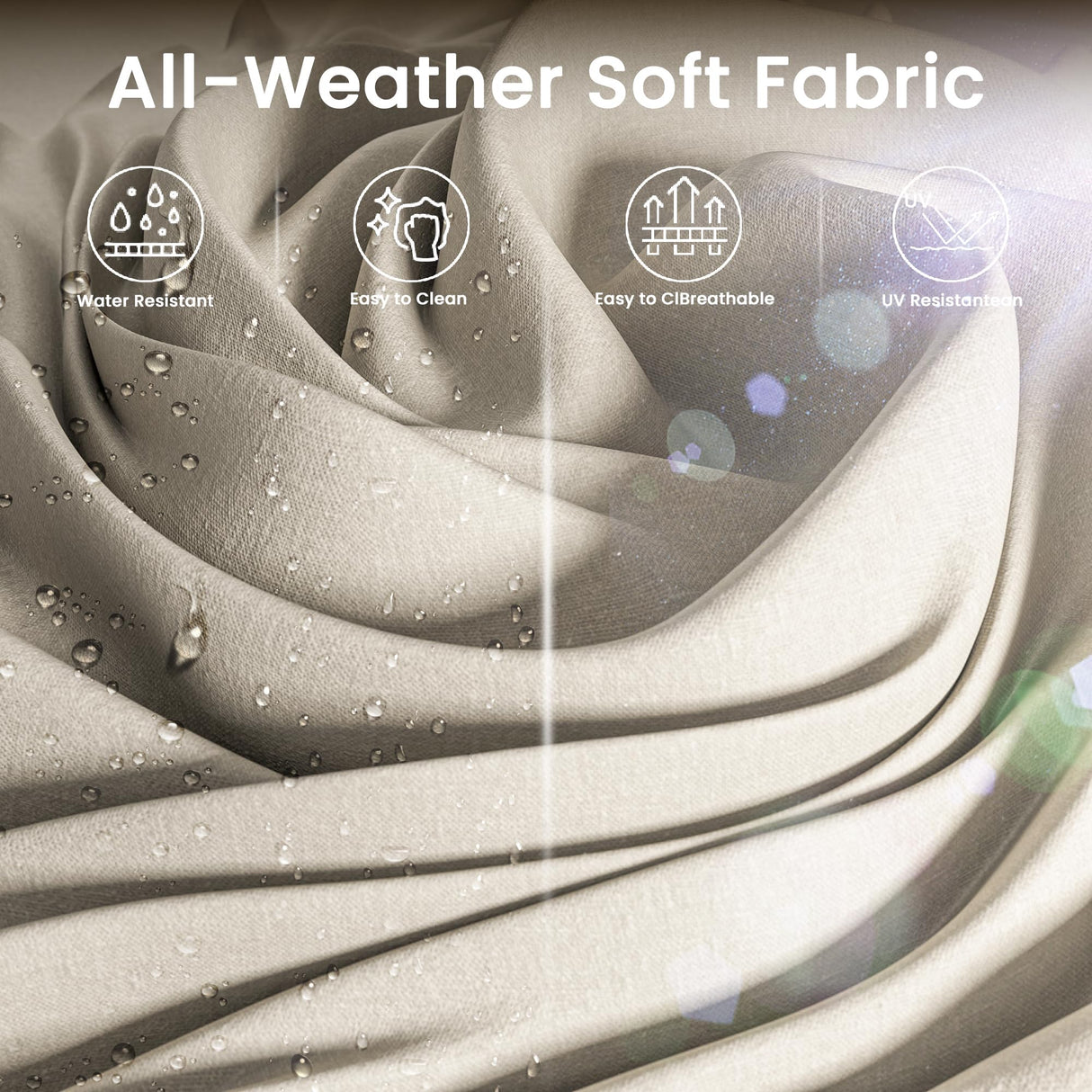 olimix 8 Piece Outdoor Patio Furniture Set, Outdoor Sectional Furniture, Rattan & Wicker Modern Modular Conversation Set Sofa Couch W/Water Resistant Washable Thick Cushions and Coffee Table, Beige olimix