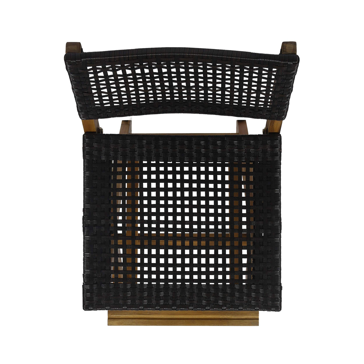 GDFStudio Outdoor Folding Acacia Wood Barstools (Set of 2), and Brown GDFStudio