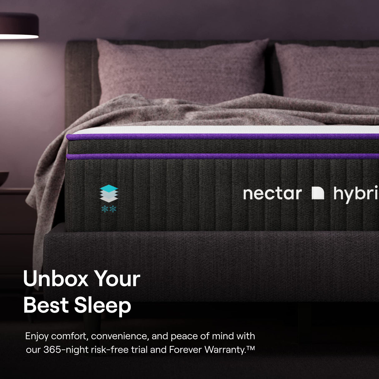 Nectar Premier Hybrid King Mattress 13 Inch - Medium Firm Memory Foam - Steel Springs - Heat Wicking Cooling Technology - 365-Night Trial - Forever Warranty,White Nectar