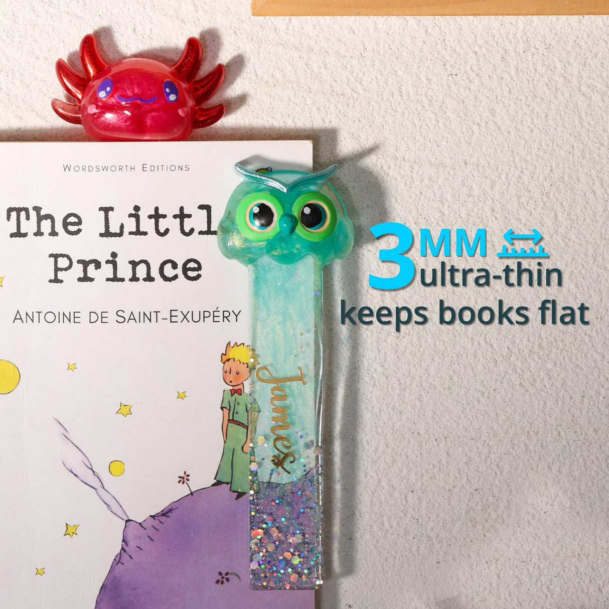 LET’S Resin Bookmark Resin Molds Silicone, Cute 3D Animal Bookmark Silicone Molds for Epoxy Resina with Paperclip Pattern 3mm Thin,Small Bookmarks Molds for UV Resin Crafts,Gifts for Book Lovers LET'S RESIN