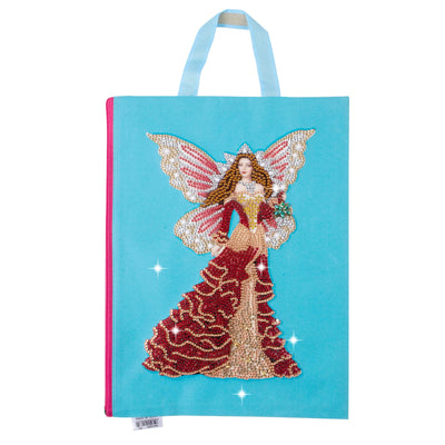 antor Diamond Painting Kits for Adult Stationery Bag Handbag with Chain 5D DIY Rhinestone Arts Craft Makeup Bag Canvas Tote Bag Diamond Art for Office Home Butterfly Fairy Pattern