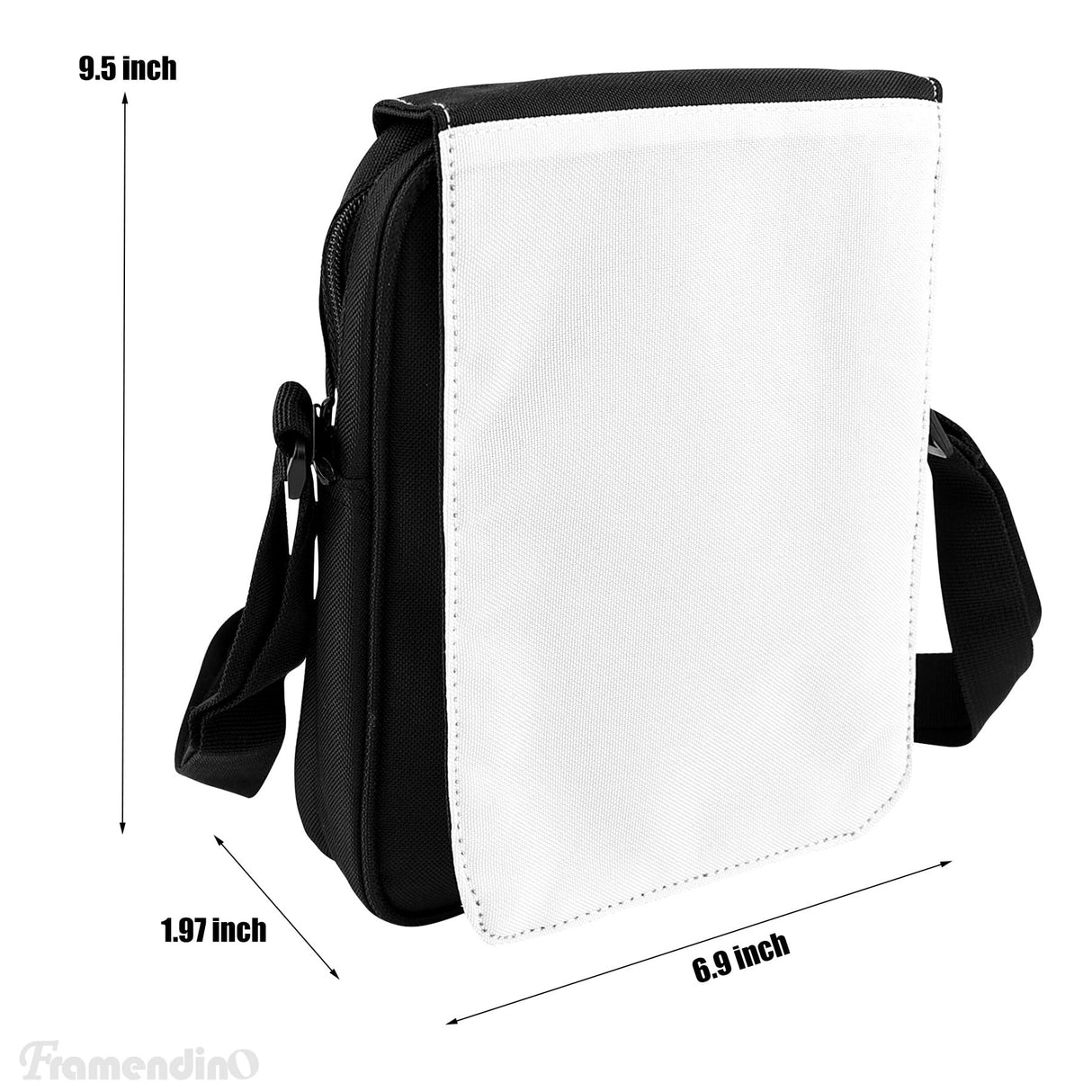 Framendino, 4 Pack Sublimation Bags Sublimation Shoulder Bag Cross Body Bag Blank DIY Sublimation Sport Bag for Birthday Gifts Travel Supplies Framendino