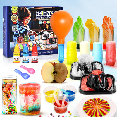 68 Lab Science Experiments Educational Science Kits for Kids, STEM Activities Educational Scientist Toys Gifts for Boys Girls Chemistry Set Volcano Eruption Activities Science Project