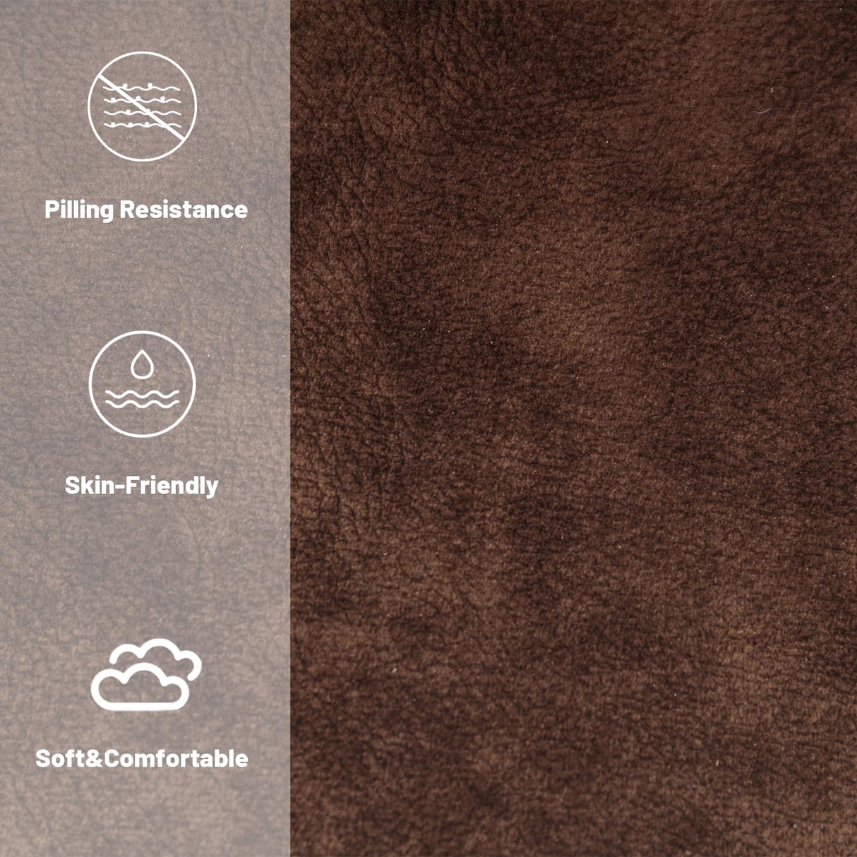 PALLOME Electric Power Loveseat Recliner, Dual Recliner Sofa Couch with Heat & Massage, Overstuffed Armrests, USB Ports, and Ergonomic Backrest for Living Room Comfort (Brown) PALLOME