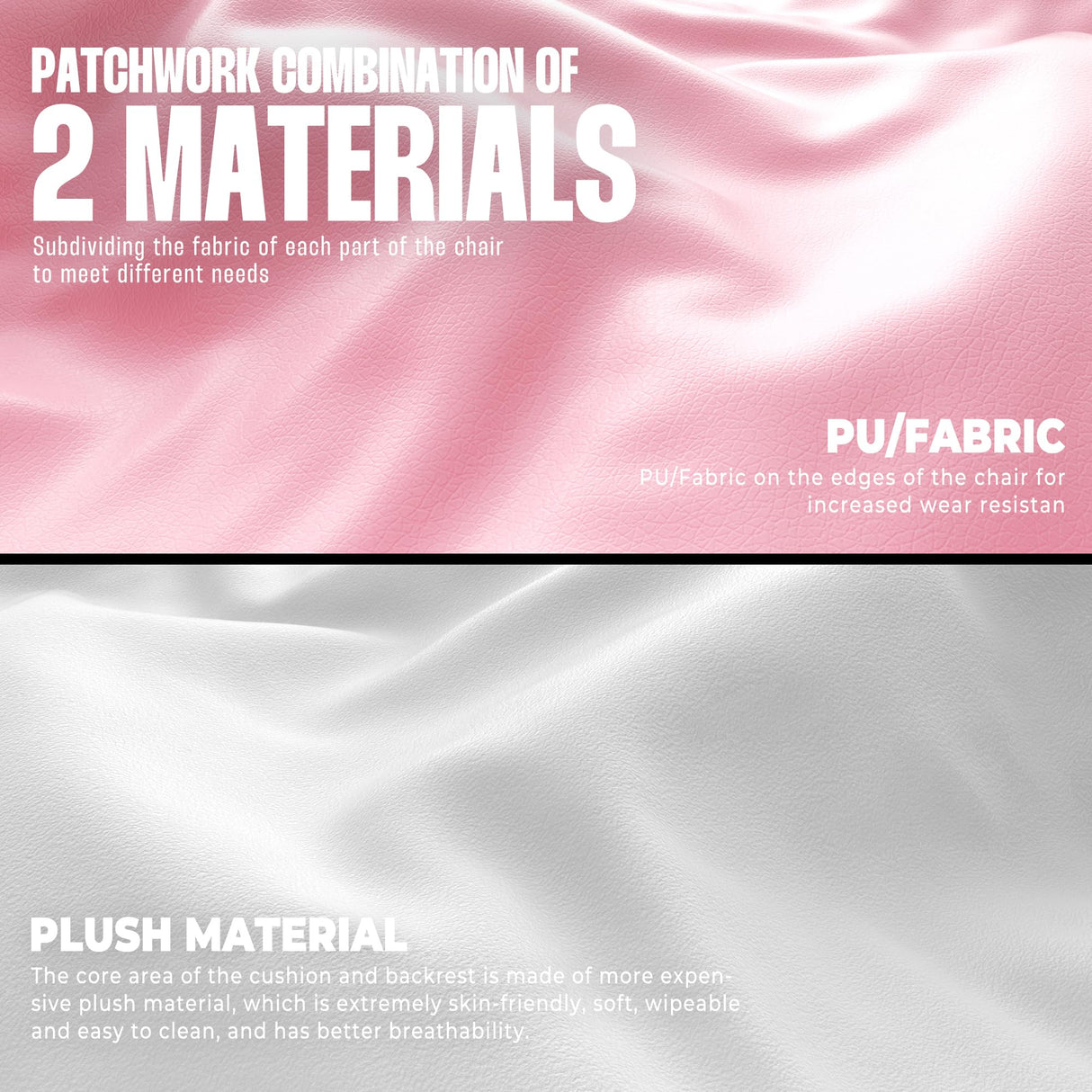 Dowinx Gaming Chair with Footrest, Big and Tall Gaming Chair for Heavy People, Computer/PC Gamer Chair for Adult with Massage (Pink) Dowinx