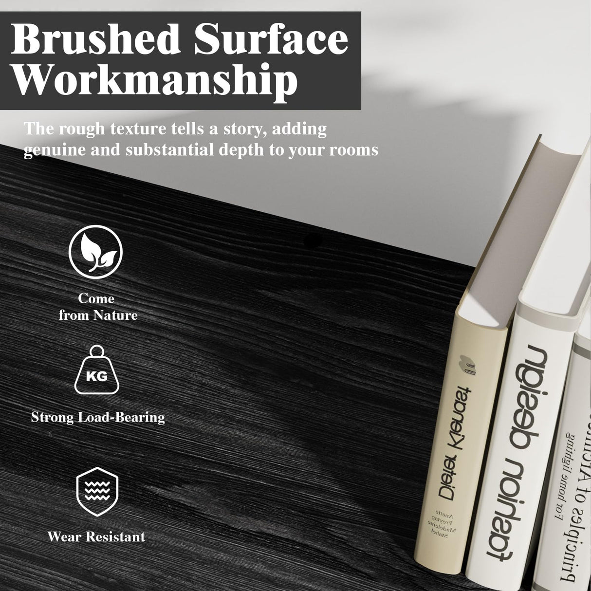 Easyego Fireplace Mantel Shelf 60", Rustic Wood Mantles for Over Fireplaces, Wall Mounted Farmhouse Decor, with Brushed Surface Workmanship(60Lx8Dx5H, Espresso) Easyego