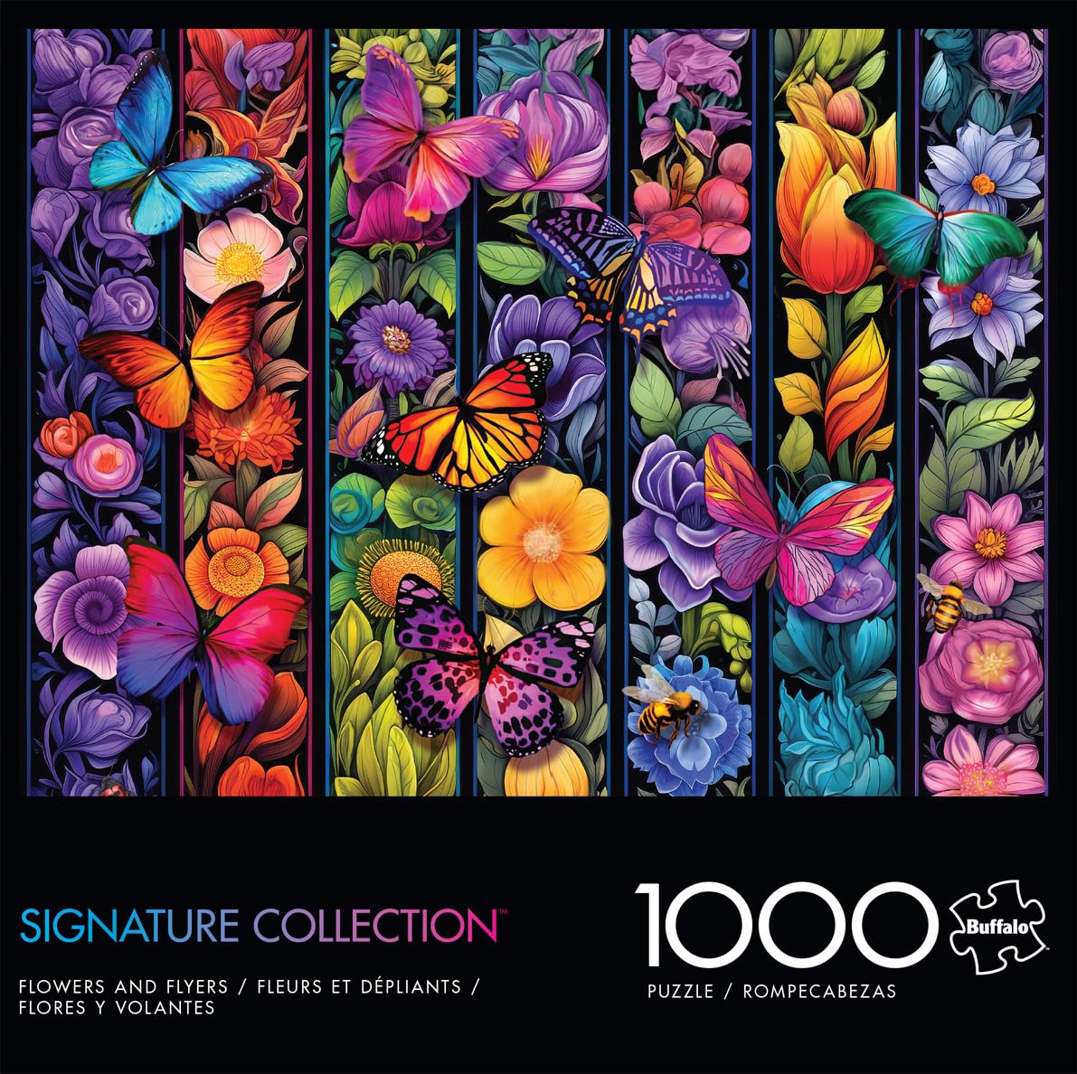 Buffalo Games - Bigelow Illustrations - Flowers and Flyers - 1000 Piece Jigsaw Puzzle for Adults -Challenging Puzzle Perfect for Game Nights - Finished Size is 26.75 x 19.75 Buffalo Games