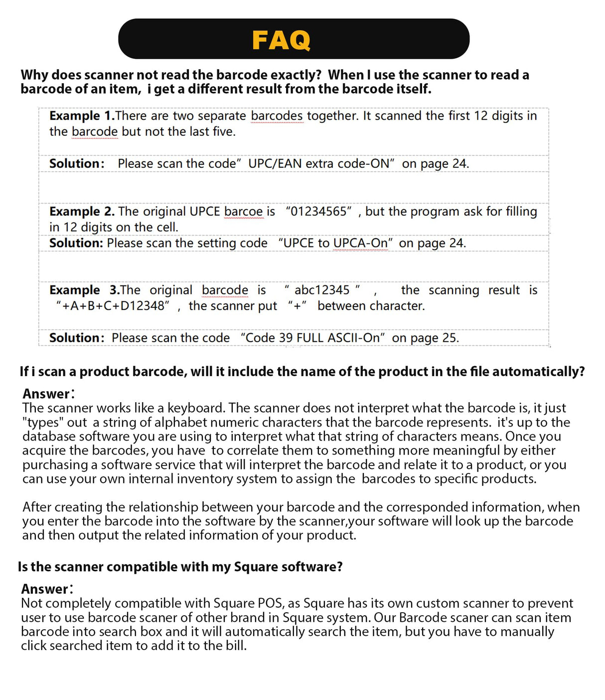 NADAMOO Wireless Barcode Scanner 328 Feet Transmission Distance USB Cordless 1D Laser Automatic Barcode Reader Handhold Bar Code Scanner with USB Receiver for Store, Supermarket, Warehouse NADAMOO