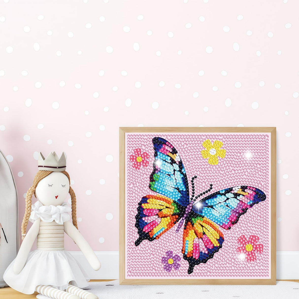 6 Pack Small Diamond Painting Kits for Kids Beginners, 5D Gem Art by Number for Children Ages 6-8-12,Cute Animal Dog Fun DIY Dot Painting Set,Home Wall Decor 6x6 Inch 5DDIYART