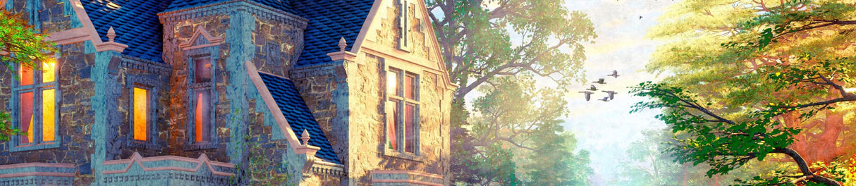 Ceaco - Gothic Fishing Lodge - 1000 Larger Sized Piece Jigsaw Puzzle Ceaco