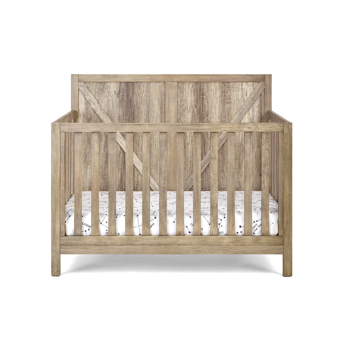 Suite Bebe Barnside 4-in-1 Convertible Crib in Vintage Chestnut Suite Bebe