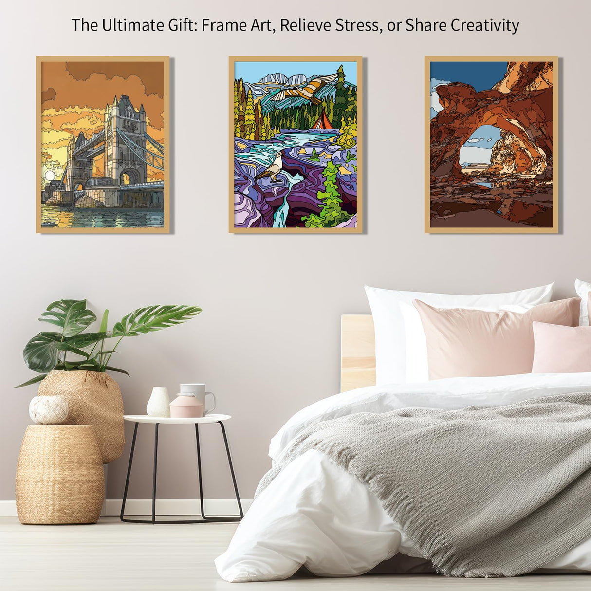 Kalysky Landscapes Adult Coloring Book Set of 3 – Complex Nature Landscapes & Iconic Architecture | Desert, Ocean Forests, Modern Wonders | Coloring Books for Adults Relaxation (8.25” x 11”) Kalysky