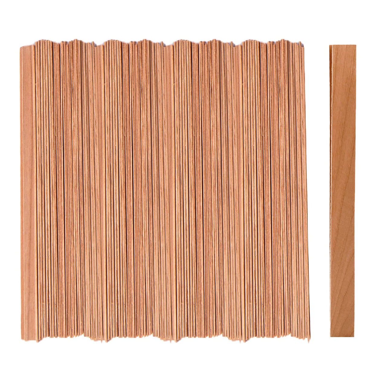 Ziosxin 350pcs Smokeless Cherry Wood Candle Wicks-Long Lasting Flame-Easily Burn, Candle Cores(no Metal Bracket) Ziosxin