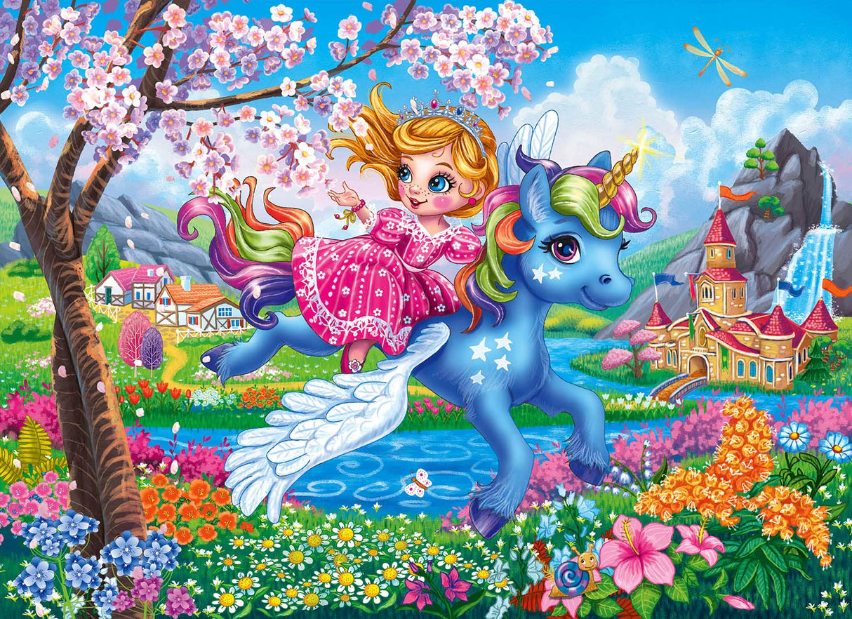 Princess and Unicorn 100 Piece Puzzles for Kids Ages 4-6 Jigsaw Puzzles for Toddlers Girls 3-5 Preschool Educational Puzzles Boards Toys Gifts for Girls Boys 3 4 5 6 Eirenke