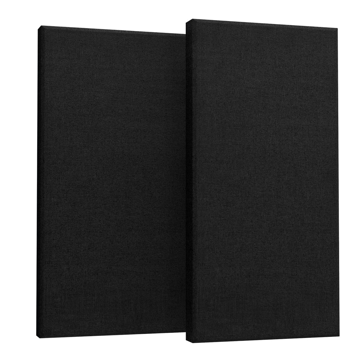 UMIACOUSTICS 2 PCS Acoustic Panel, 47.2" x 23.6" x 2" Fiberglass Sound Proof Wall Panels, Sound Absorbing Panels for Studios, Office, Home Theater. Black UMIACOUSTICS