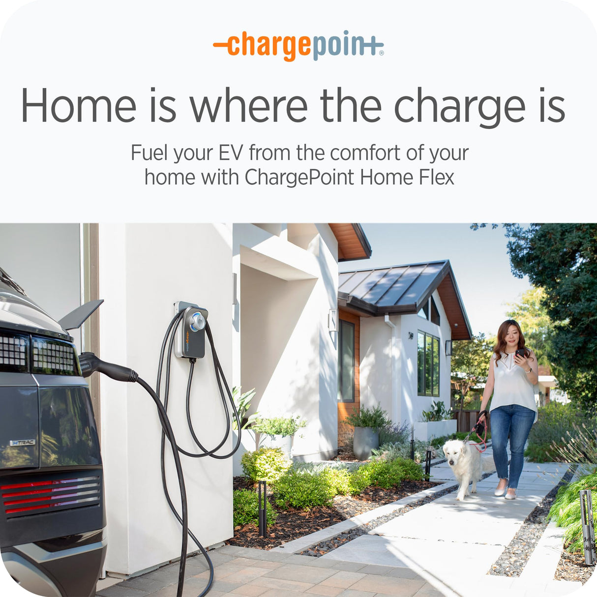 ChargePoint HomeFlex Level 2 EV Charger J1772, NEMA 14-50 Electric Car Charger ChargePoint