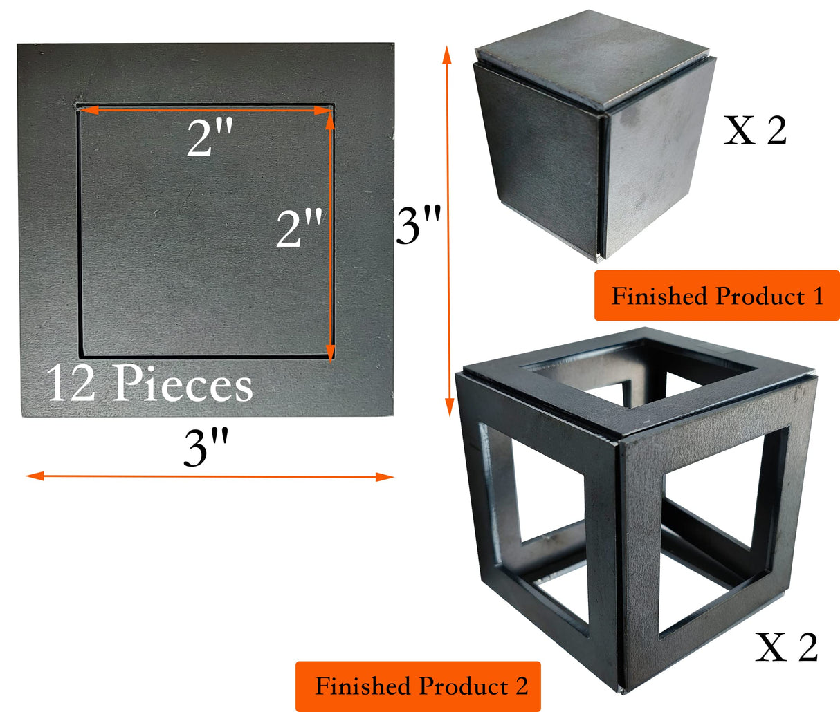 Welding Practice Kit, 24 PCS Premium Welding Coupons, 11 Gauge 3&2 Inch Square Steel Welding Plate For novice at welding. A36 Steel Plate Welding Practice Kit. TAFEIDA