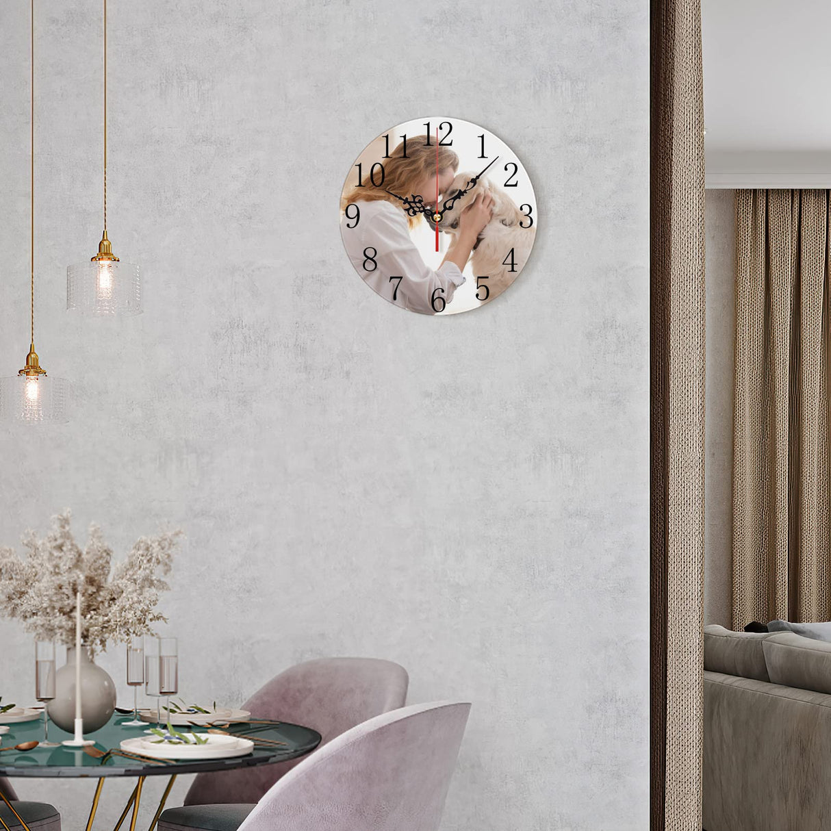 Sublimation Blank Wall Clock - 7.9" Wood Wall Clocks Silent Non-Ticking Decorative Wall Clock Battery Operated Clock Wyleaves