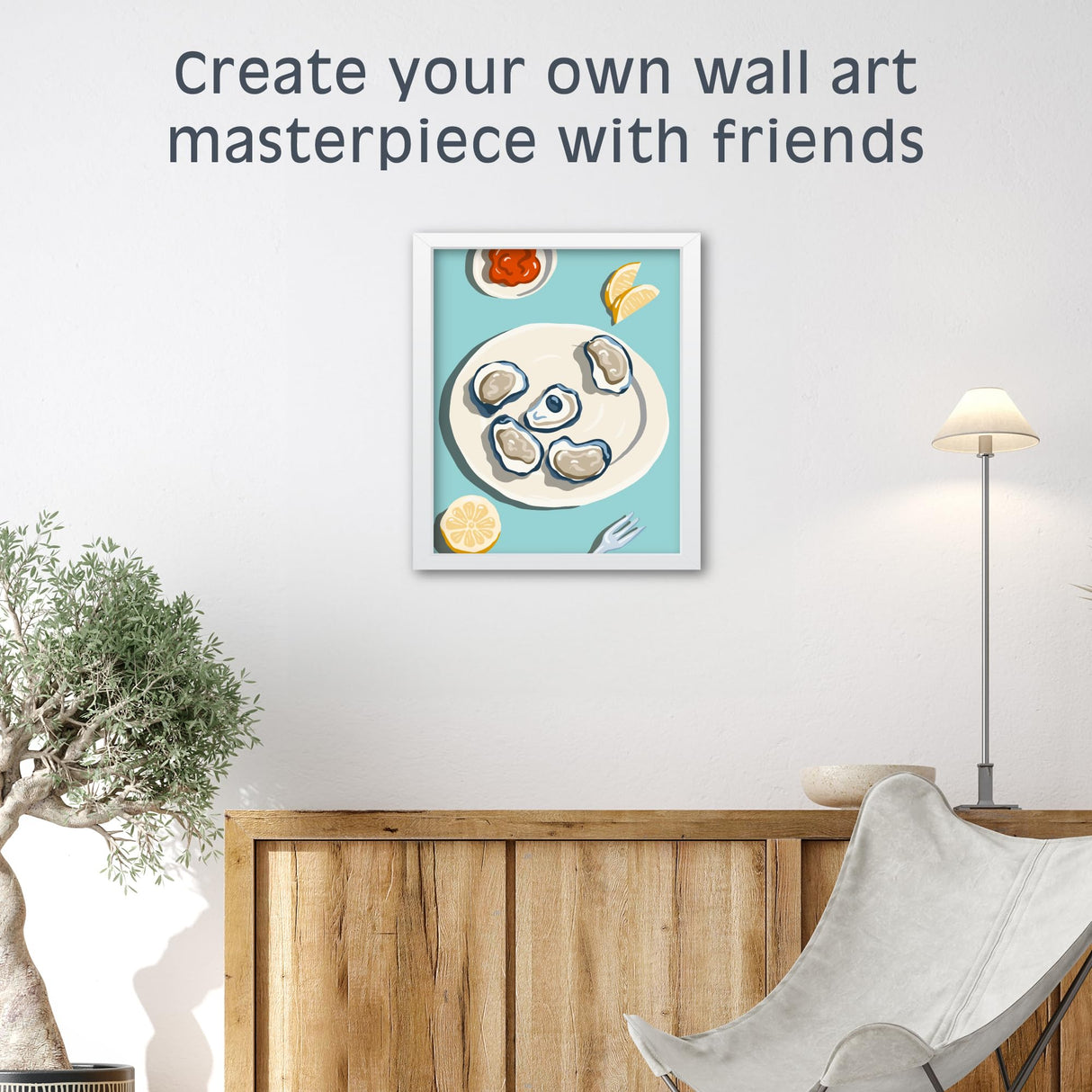 Pink Picasso Kits Mid Century Modern Paint by Number for All Ages | DIY 8x10 Beginners Art Craft Kit Acrylic Paint Canvas Painting Kits as Seen On Shark Tank | (The World is Your Oyster) Pink Picasso