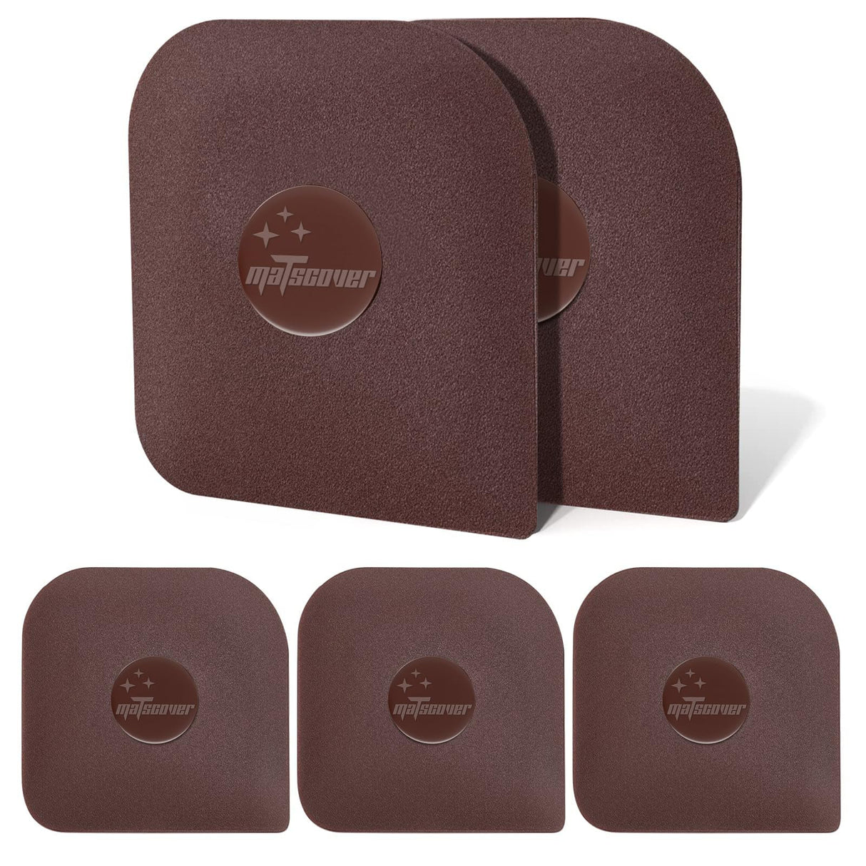 Pan Scraper, 5 Pcs Pot Scraper Plastic, Pot Scraper Non Scratch for Cast Iron, Pot and Pan Cleaning, Sturdy Scraper Kitchen Tool Matscover