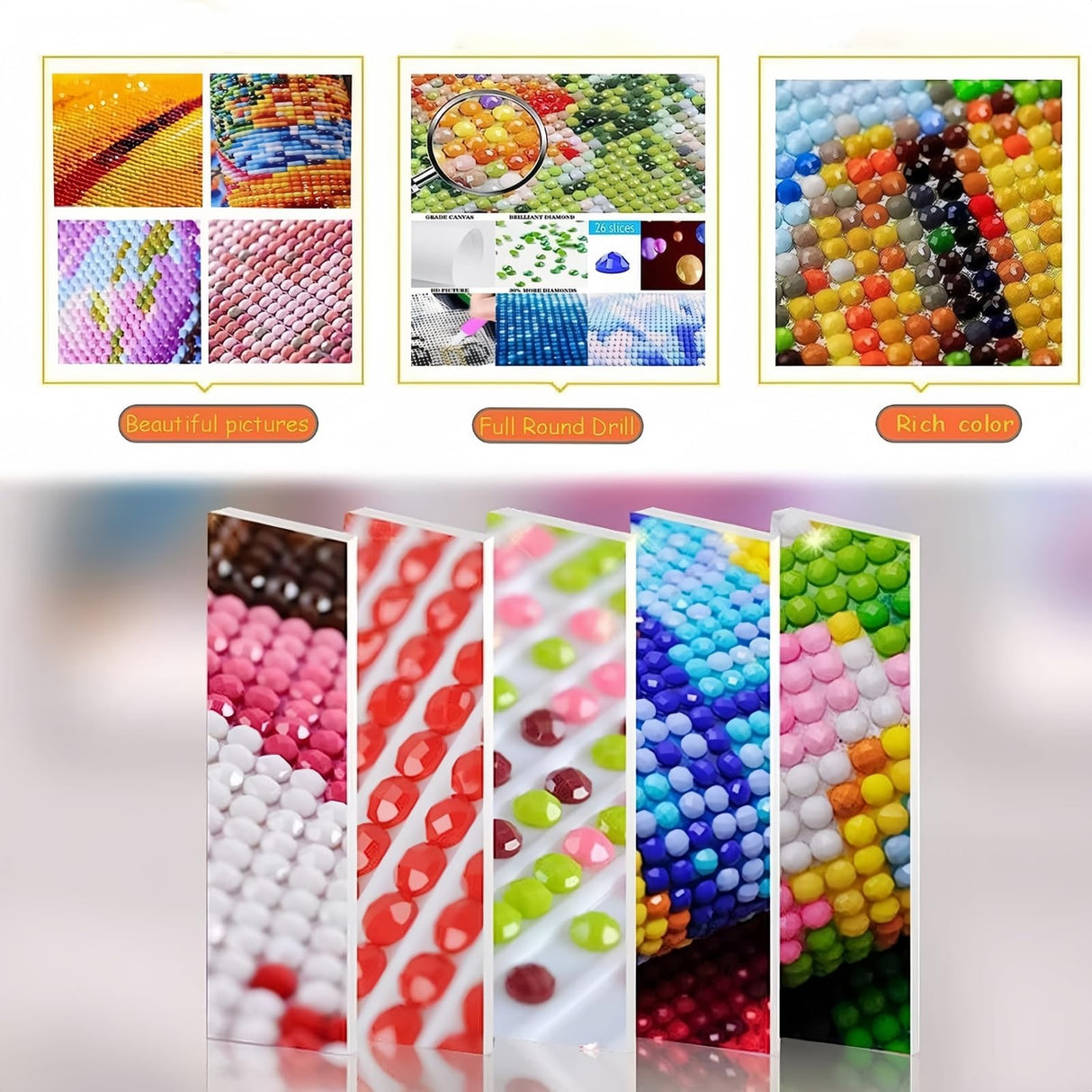 Fantasy Fairytale Town 5D Diamond Art Kits for Adults Beginners,DIY Full Round Drill Diamond Painting Kits, Paint by Diamonds Dots Gem Art Easy,Home Wall Decor 14X14 Inch Acelii