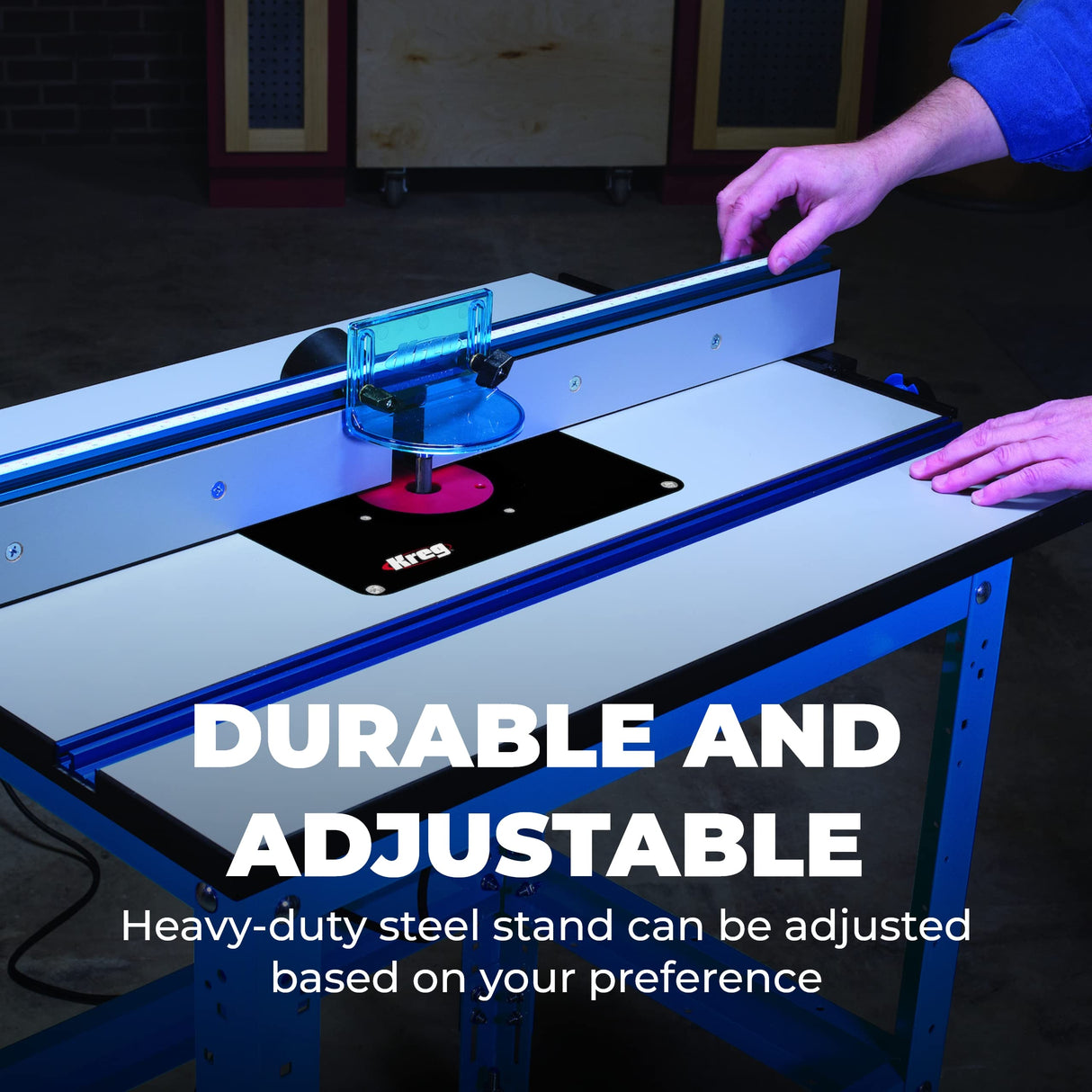 Kreg PRS1045 Precision Router Table System - Self-Squaring Router Table Fence System - Sits on Precision Router Table Top - Carpentry Tools & KREG