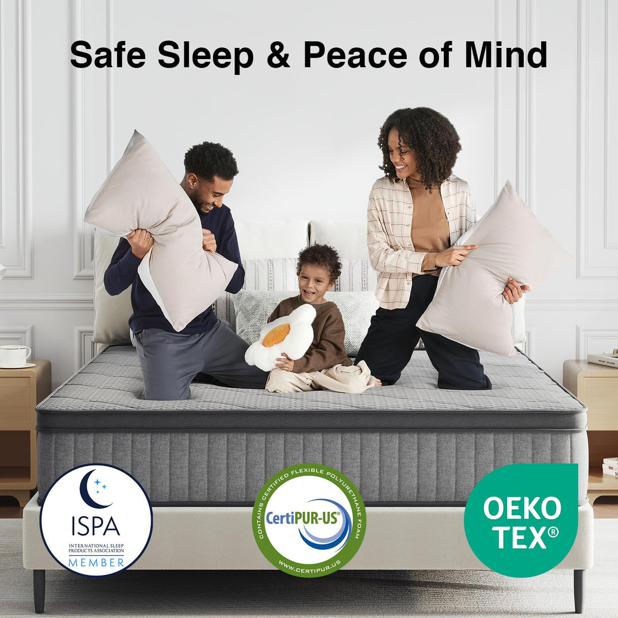 Novilla 10 inch Full Size Mattress, NanoGEL™ Full Mattress with Smarts™ Coil for Motion Isolation & Pressure Relief & Cool Night Sleep, Medium Firm Hybrid Mattresses in a Box, CertiPUR-US Certified Novilla