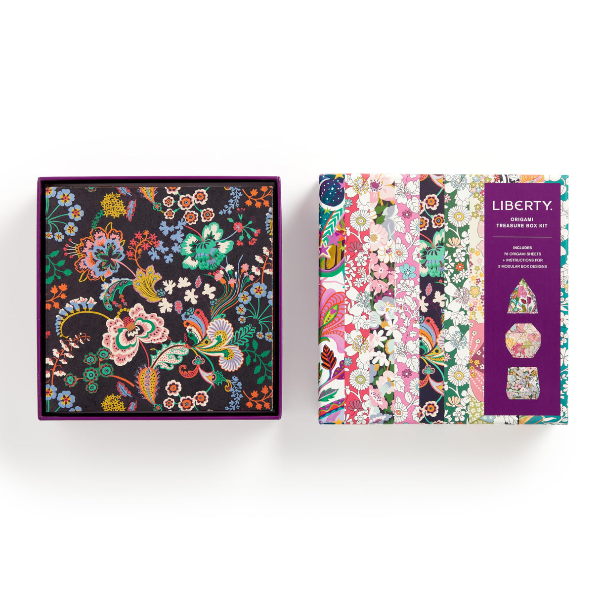 Galison Liberty Floral Origami – Origami Kit Featuring Iconic Liberty Prints and Instructions for Origami Folds Galison